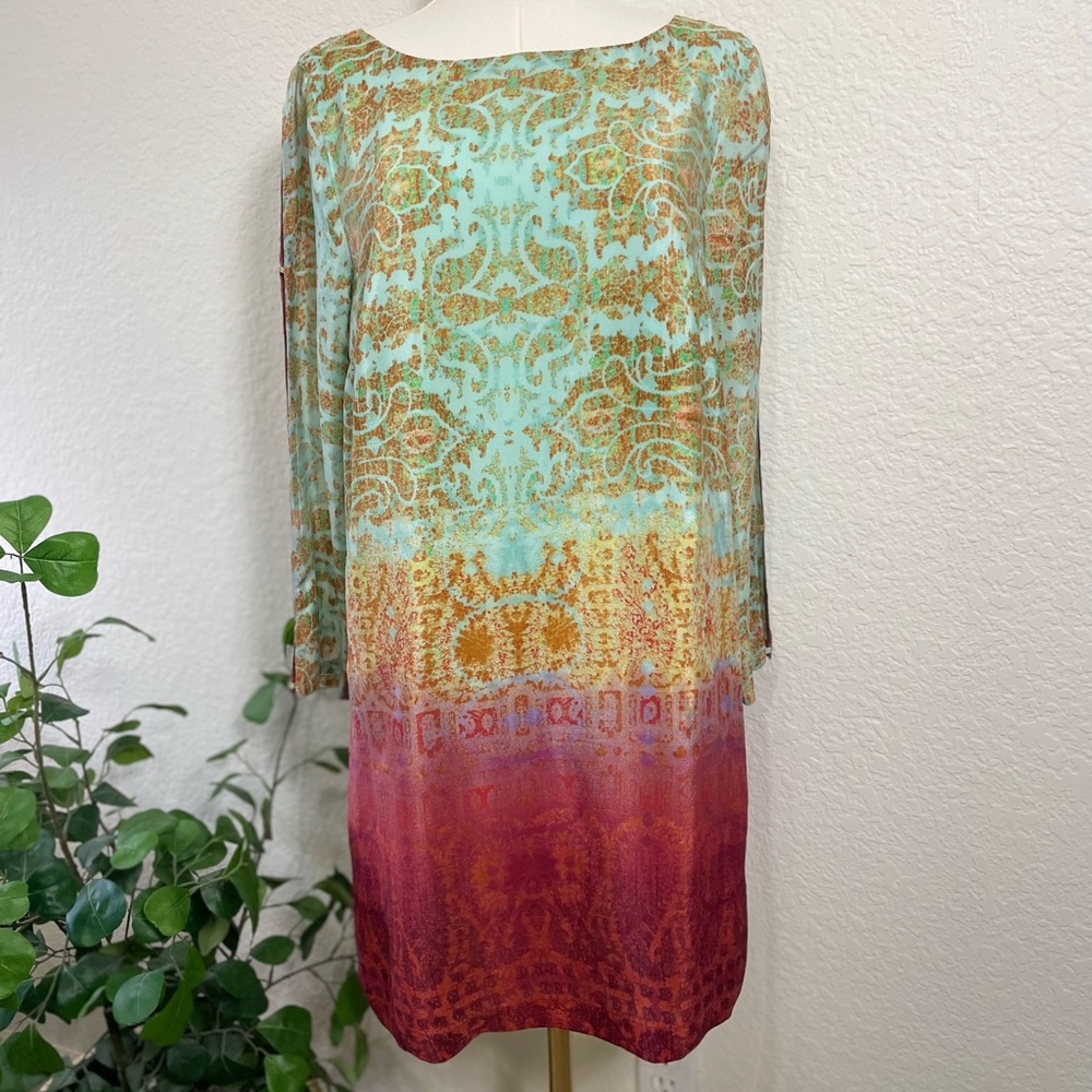Maeve by Anthropologie Ombre Print Shift Dress